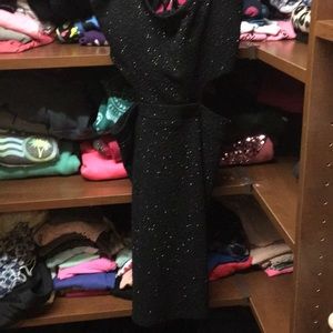 Black sparkly party dress